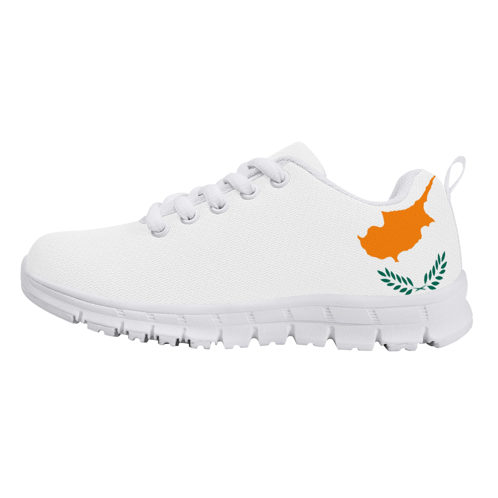Wedding Cypriot Flag - Kids Sneakers - White - Shoe Zero