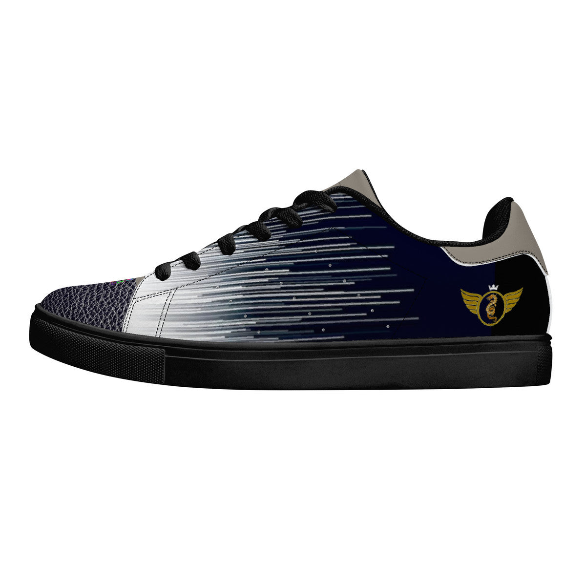 Products Light Show- Blue Print | Vision 1 Collection | Low Top Sneaker - Designed Shoe Drop - Shoe Zero