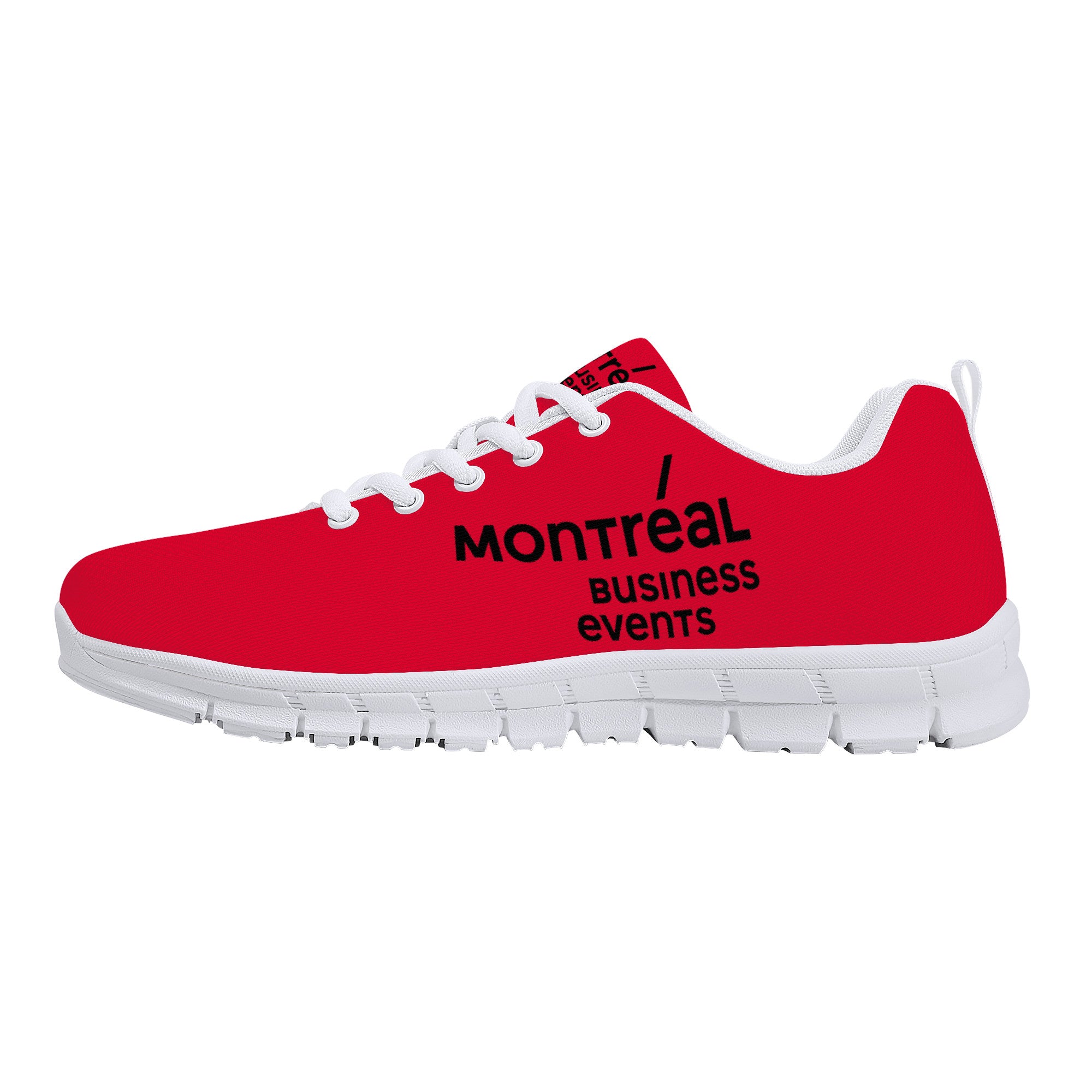 V1 Red Montreal Business Events Custom Sneakers - Shoe Zero