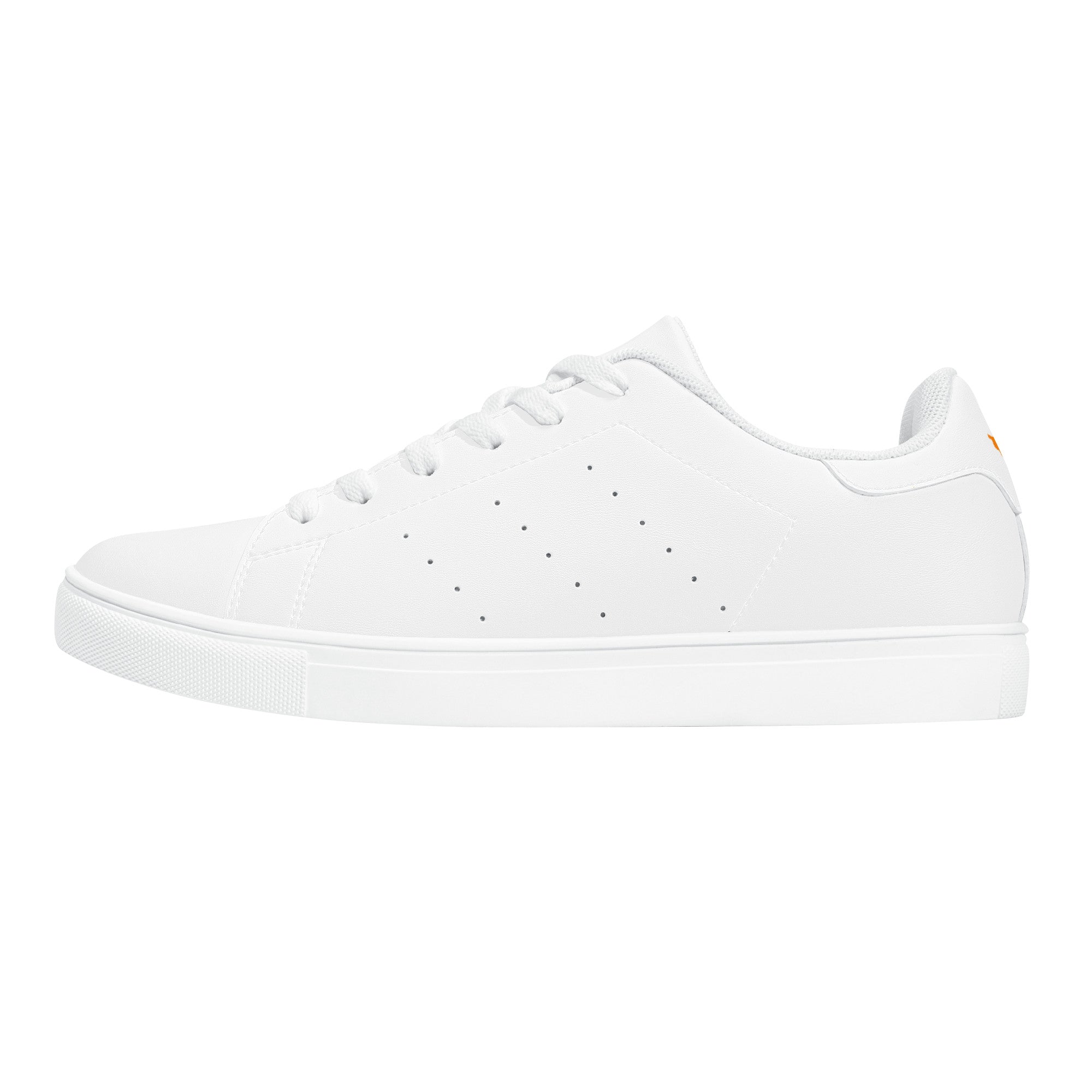 Wedding Cypriot Flag - Low-Top Synthetic Leather Sneakers - White - Shoe Zero